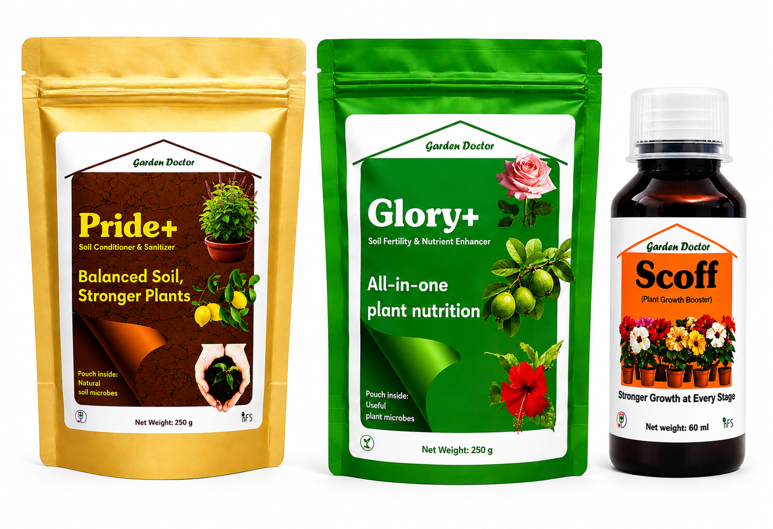 Complete Soil & Plant Health Combo | Pride+, Glory+ and Scoff
